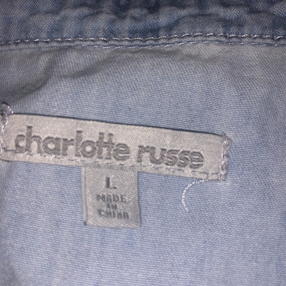 Charlotte Russe button up top - Picture 2 of 2